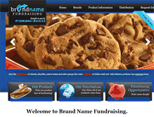 Tablet Screenshot of brandnamefundraising.com